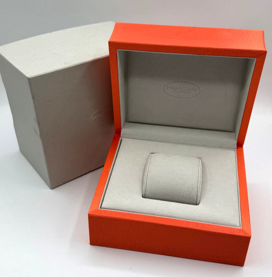 Parmigiani Fleurier scatola orologio watch box arancione orange