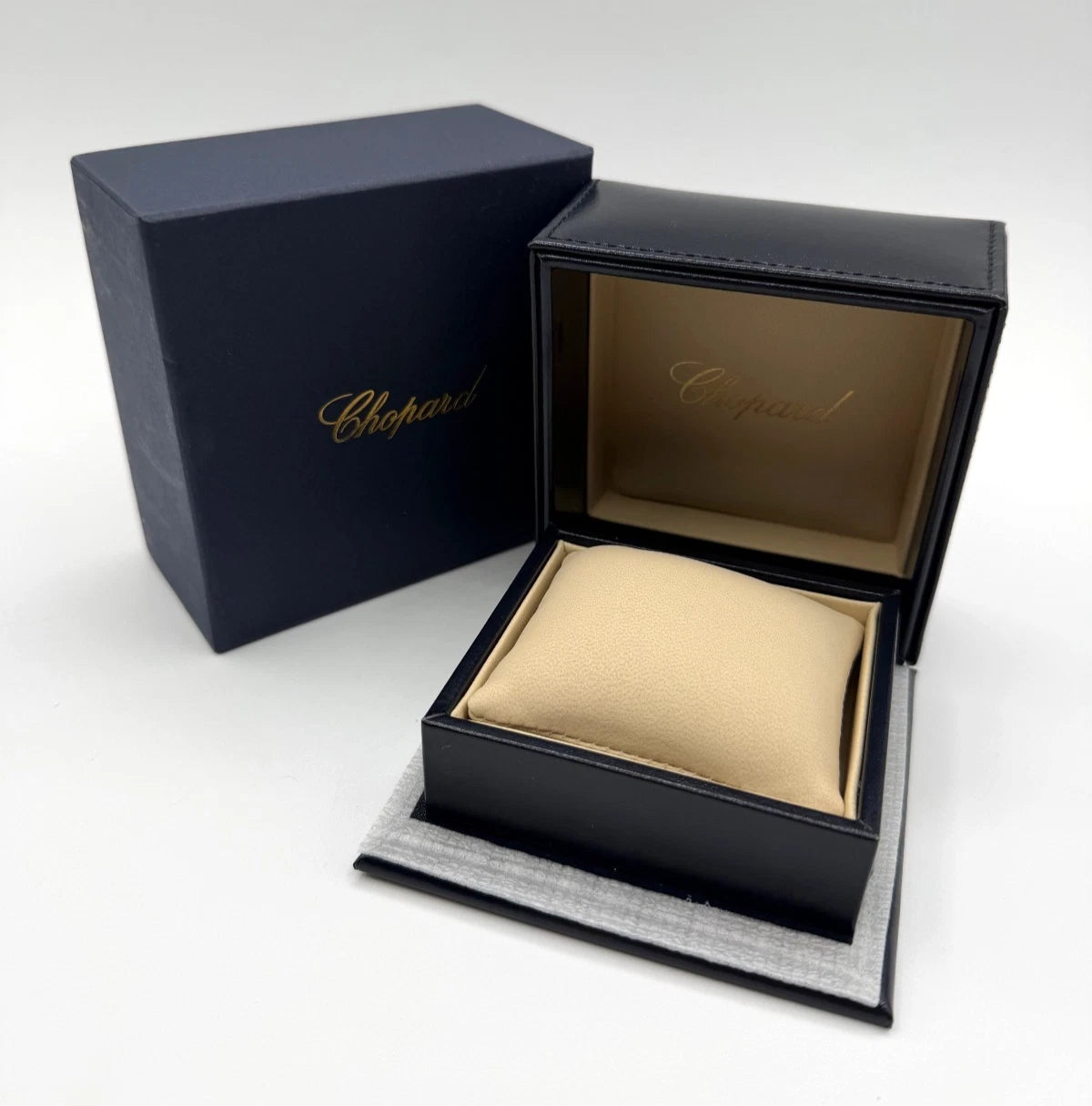 Chopard scatola bracciale bracelet box pelle blu blue leather