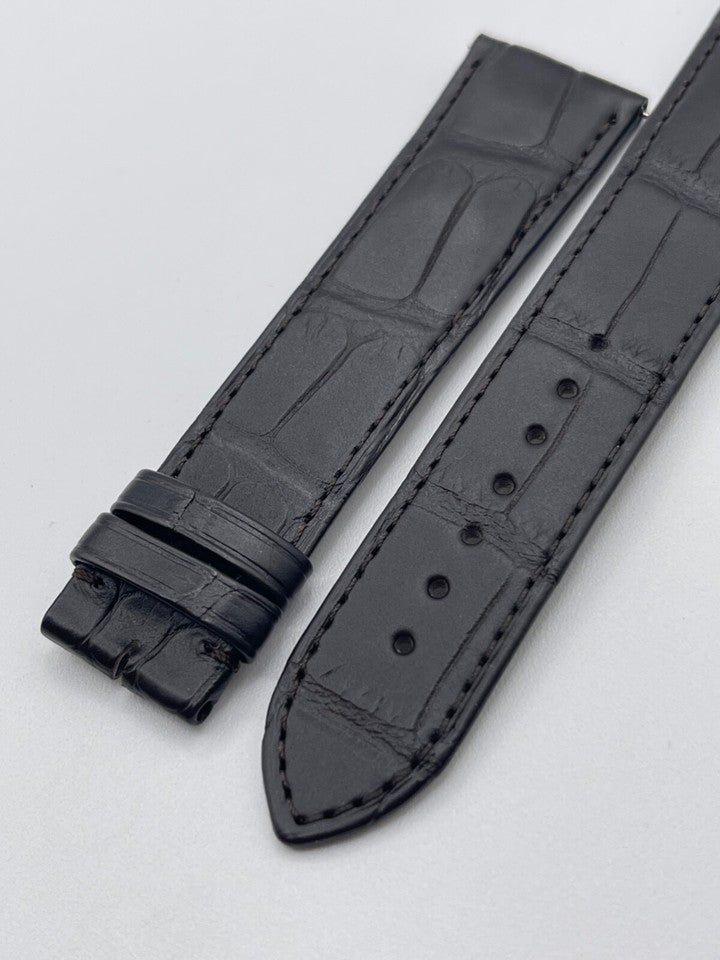 Cartier Tank LC GM+ cinturino pelle alligatore marrone brown leather KDF9BN87 21/18 mm