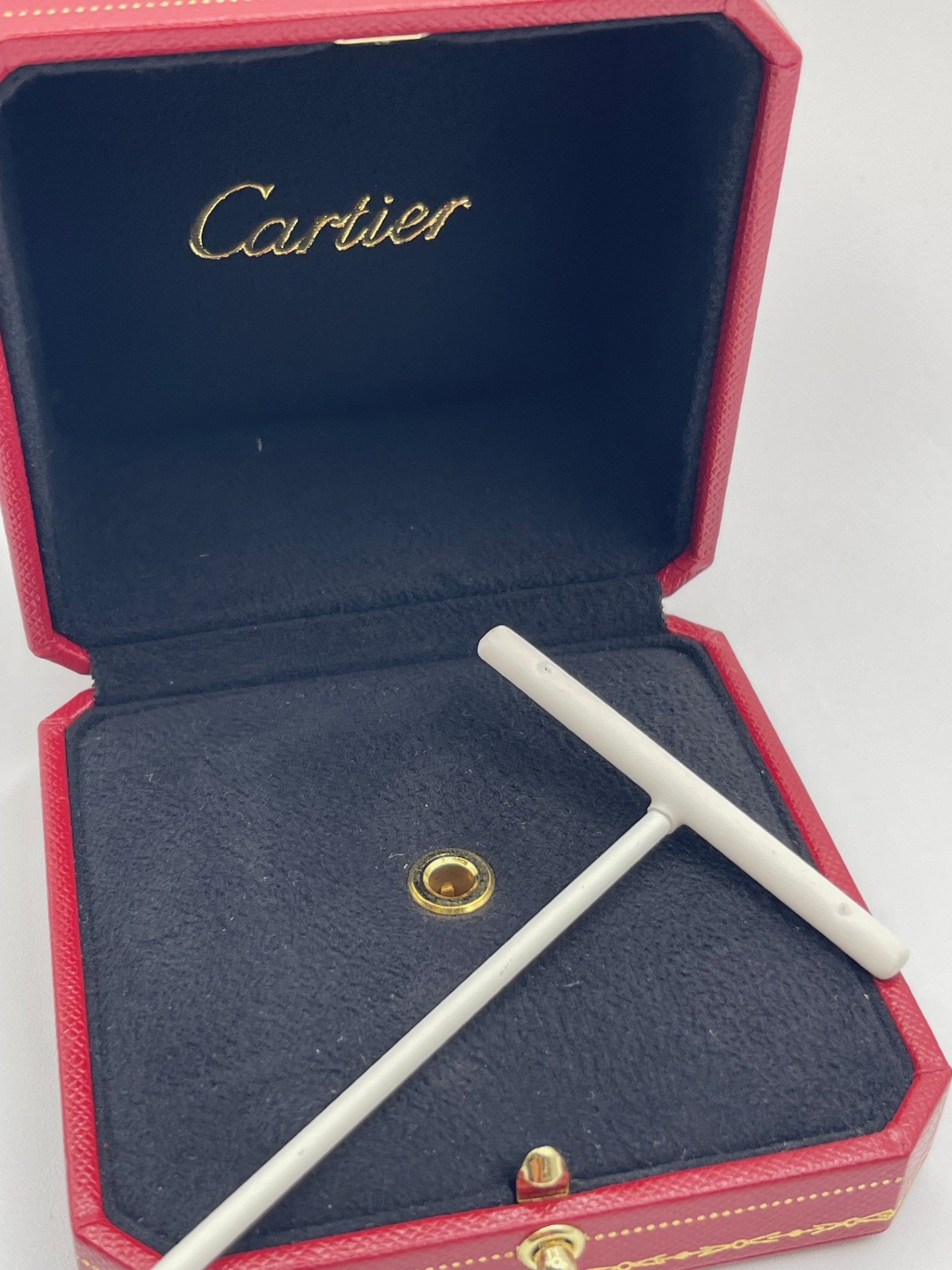 Cartier pendant earrings display box