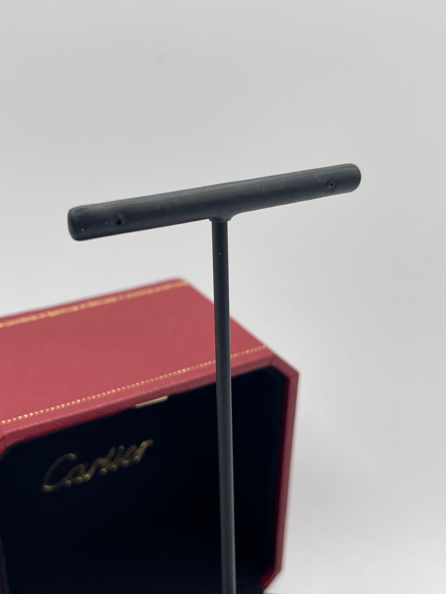 Cartier pendant earrings display box