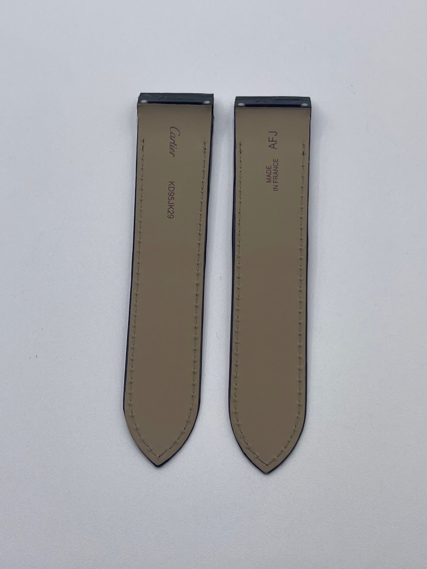 Cartier Santos 100GM Brown Alligator Strap KD95JM52 23/21mm