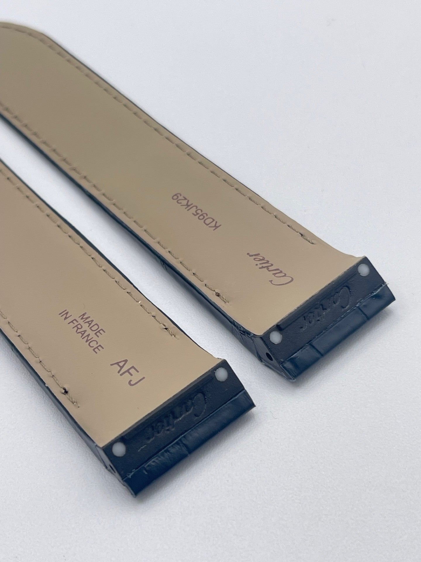 Cartier Santos 100GM Brown Alligator Strap KD95JM52 23/21mm