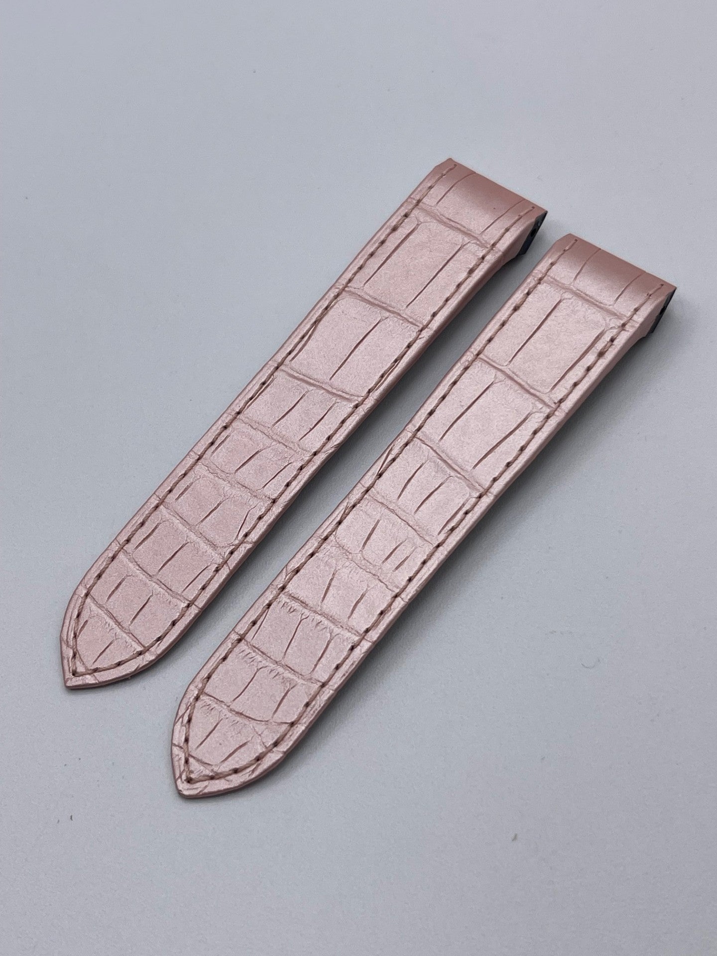 Cartier Santos 100MM cinturino alligatore rosa rose KD1M9Y52 20/18mm