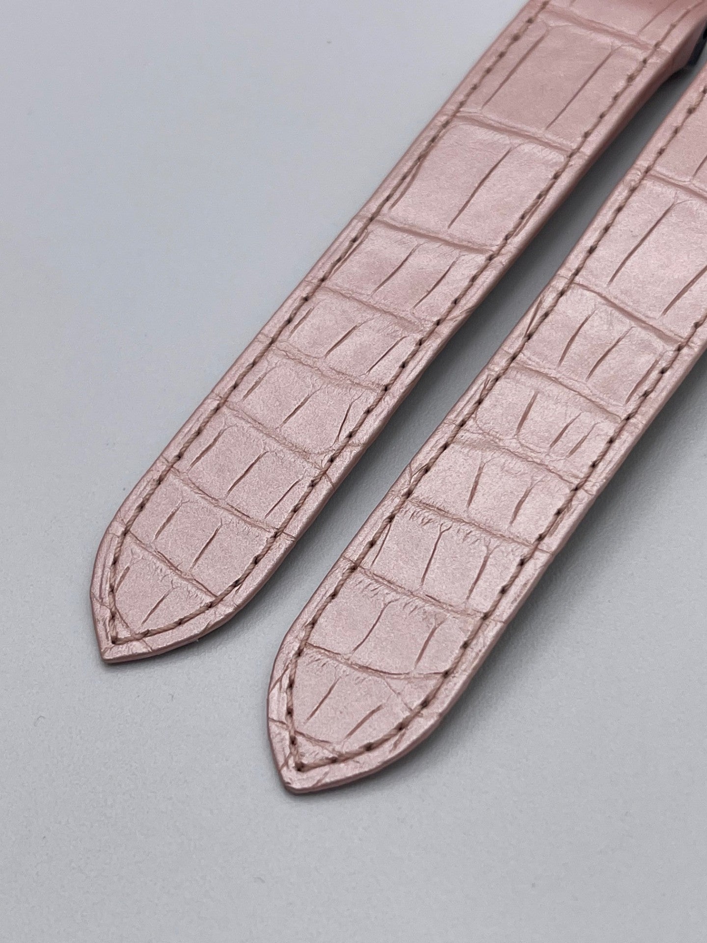 Cartier Santos 100MM cinturino alligatore rosa rose KD1M9Y52 20/18mm