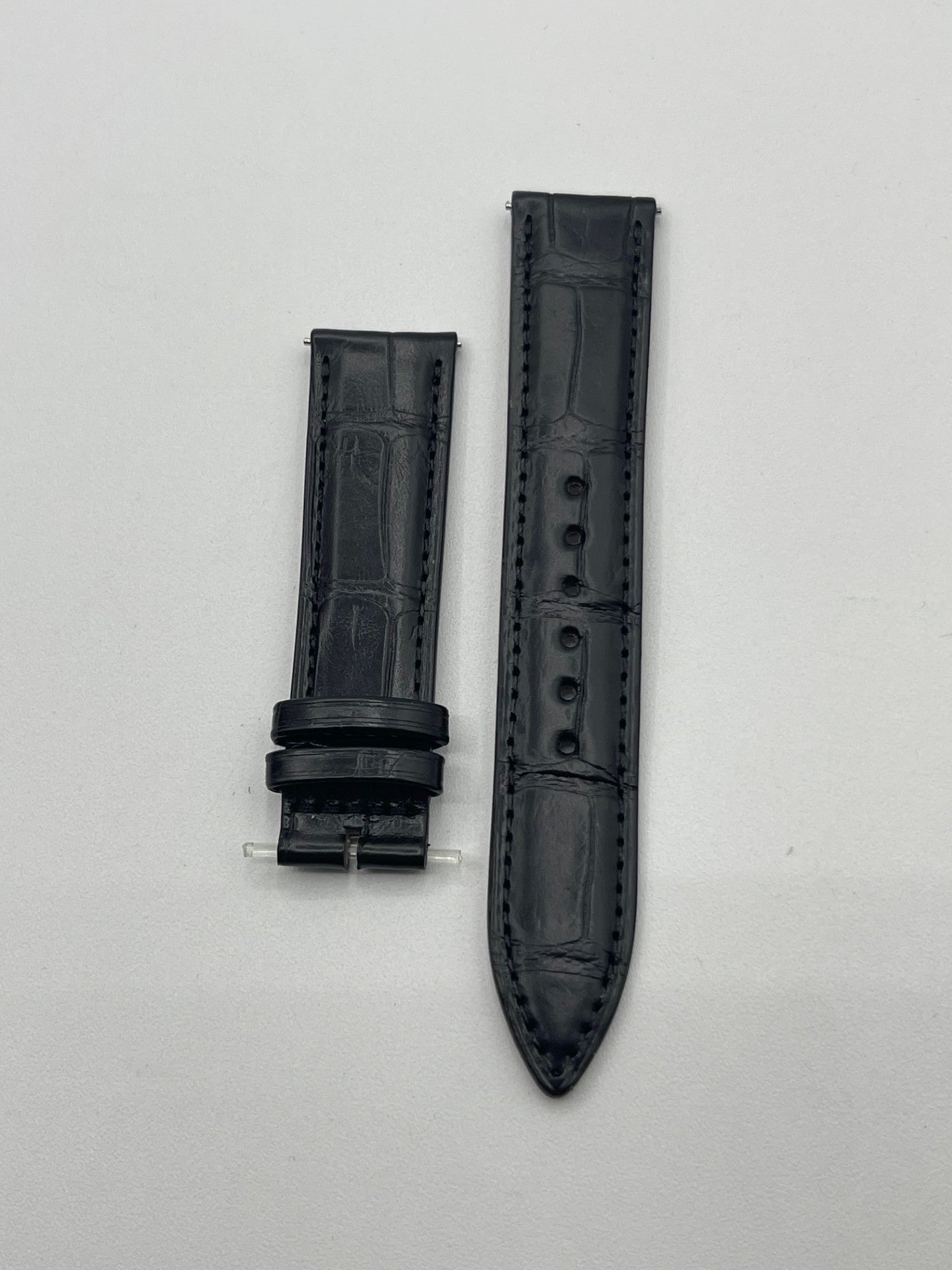 Jaeger Le-Coultre Master Ultra Thin 36 watch strap alligatore nero black 17/16mm