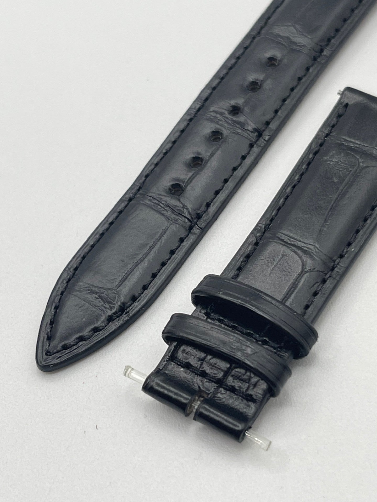 Jaeger Le-Coultre Master Ultra Thin 36 watch strap alligatore nero black 17/16mm