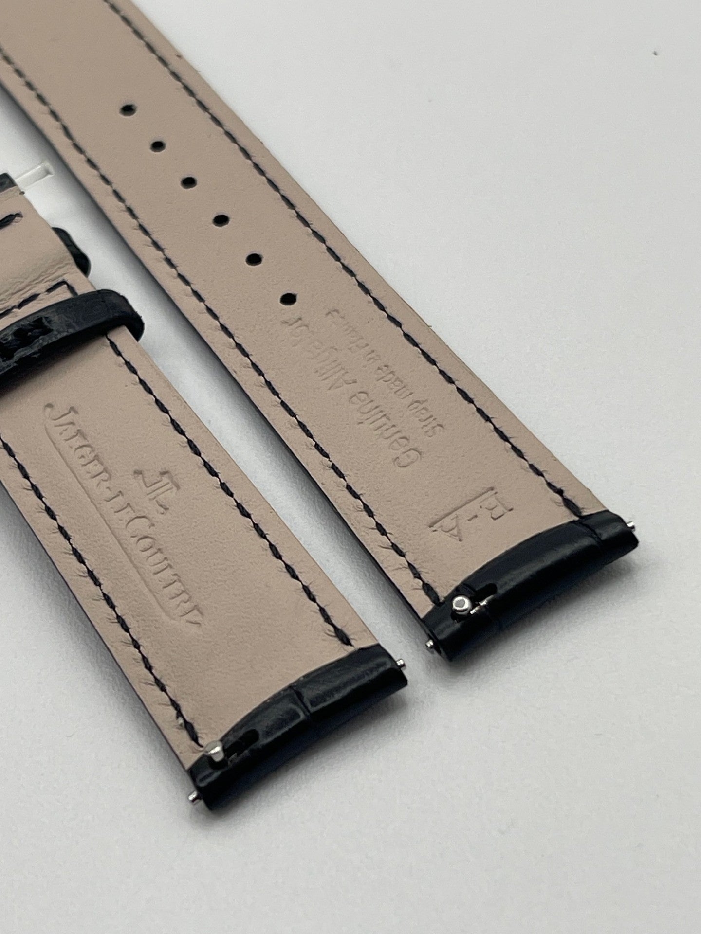 Jaeger Le-Coultre Master Ultra Thin 36 watch strap alligatore nero black 17/16mm