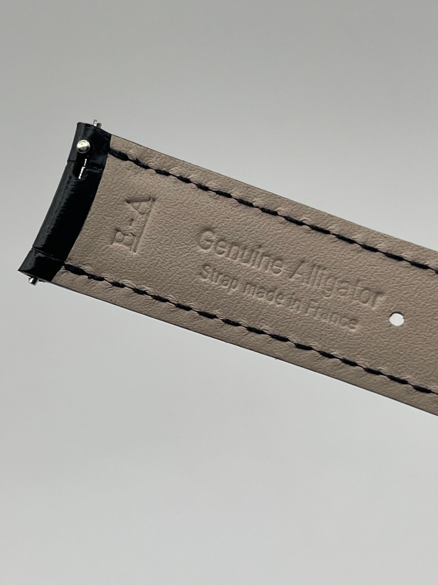 Jaeger Le-Coultre Master Ultra Thin 36 watch strap alligatore nero black 17/16mm