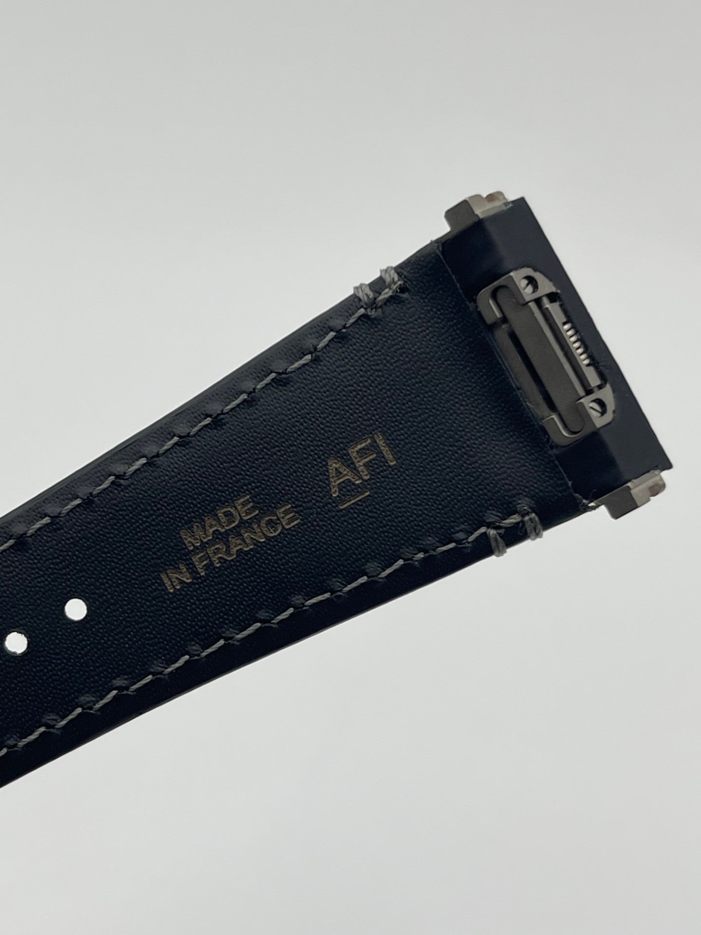 Cartier Santos Watch Strap Grey Alligator Leather KDAVLABY 23/18mm