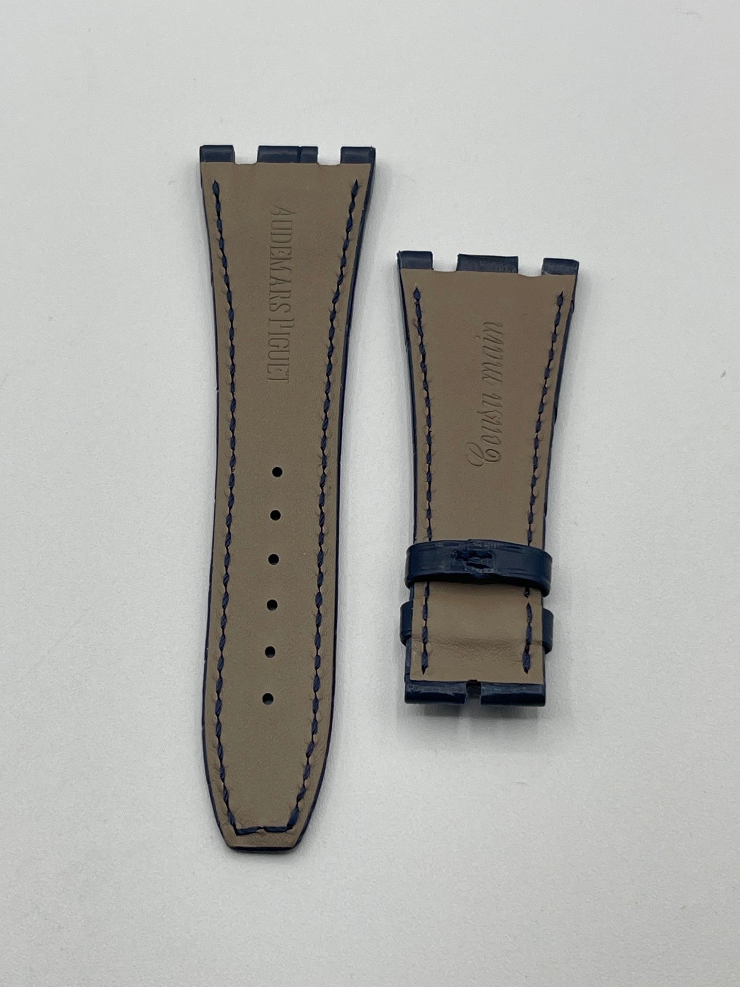 Audemars Piguet Royal Oak 15400 cinturino alligator strap blu blue 26/18mm
