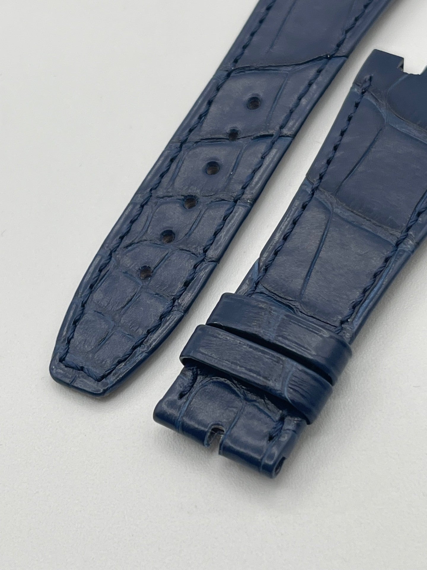 Audemars Piguet Royal Oak 15400 cinturino alligator strap blu blue 26/18mm