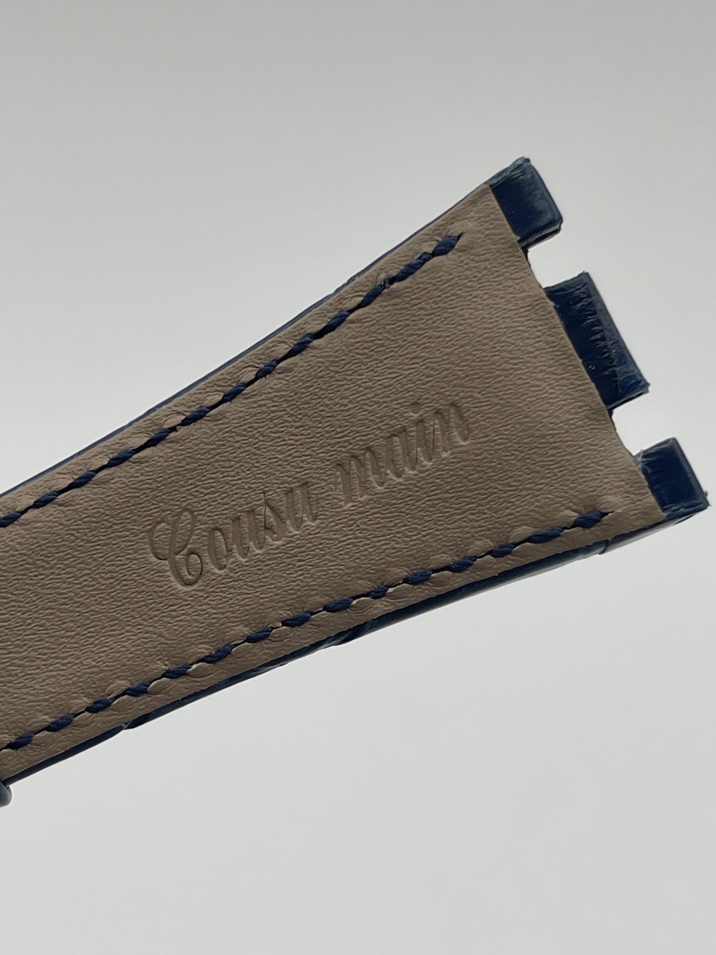 Audemars Piguet Royal Oak 15400 cinturino alligator strap blu blue 26/18mm