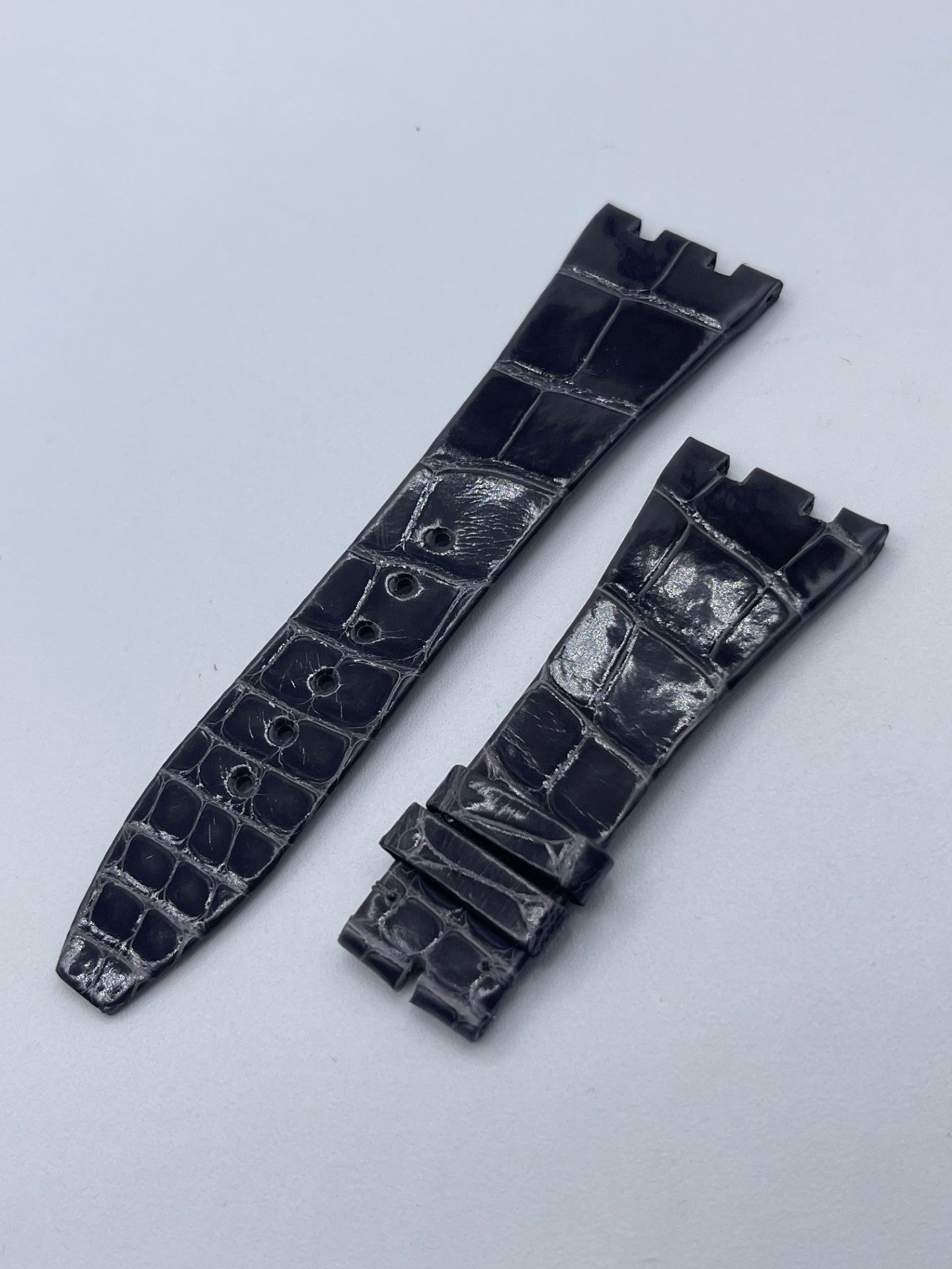 Audemars Piguet Royal Oak lady cinturino alligator strap grigio grey 24/16mm