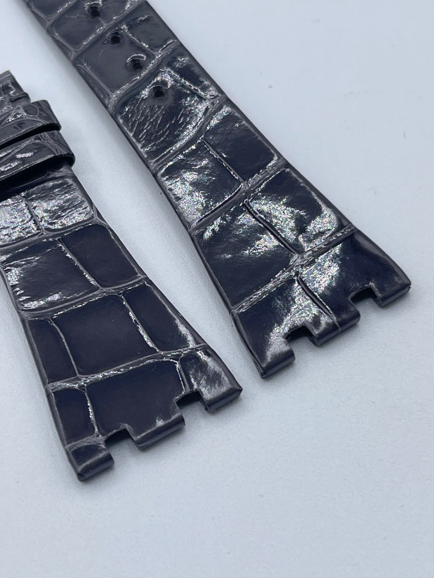 Audemars Piguet Royal Oak lady cinturino alligator strap grigio grey 24/16mm