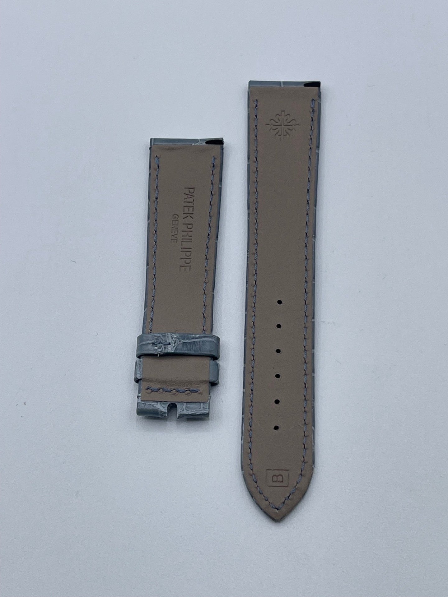 Patek Philippe Nautilus lady grey alligator strap 21/14mm