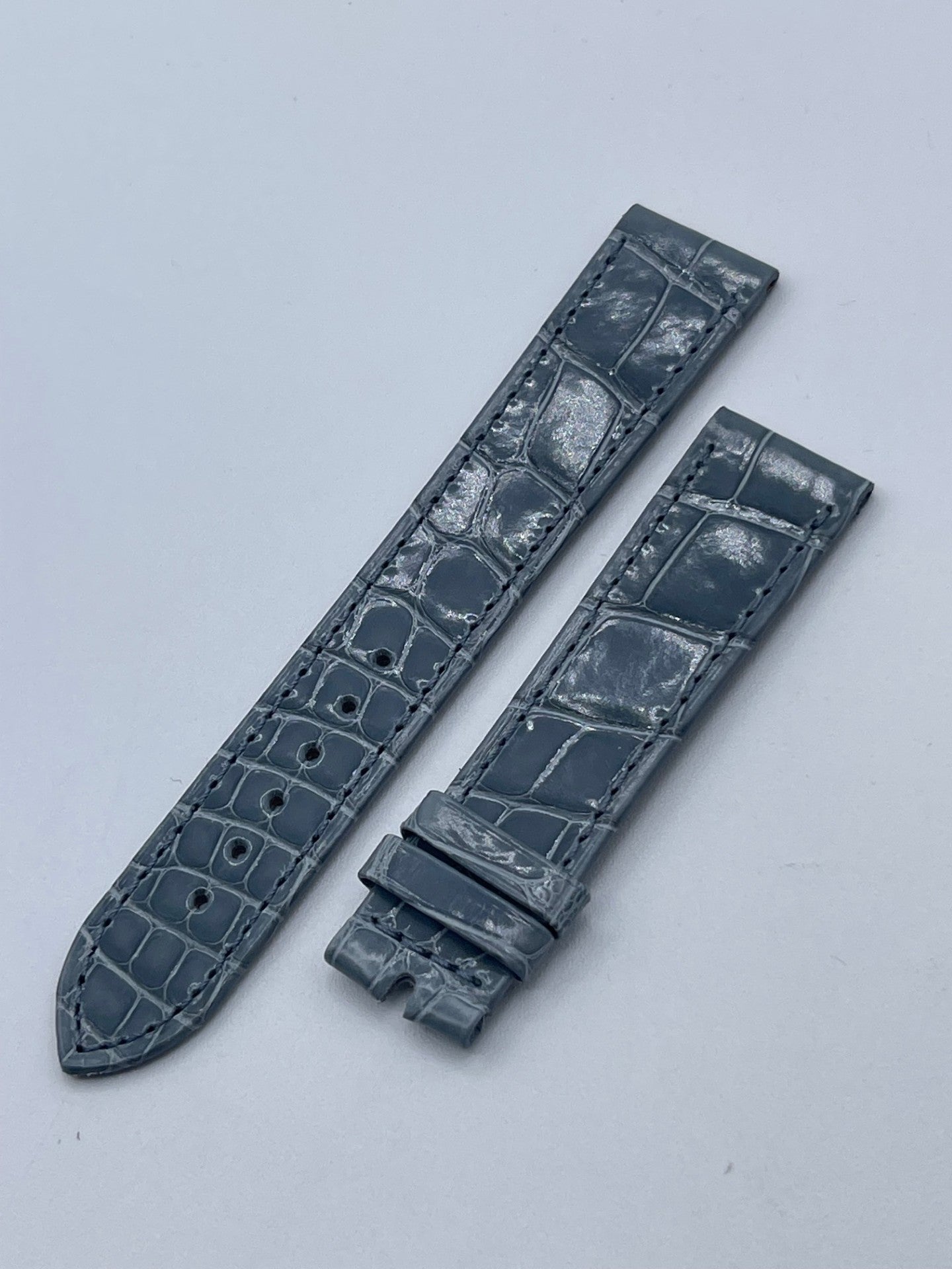 Patek Philippe Nautilus lady grey alligator strap 21/14mm