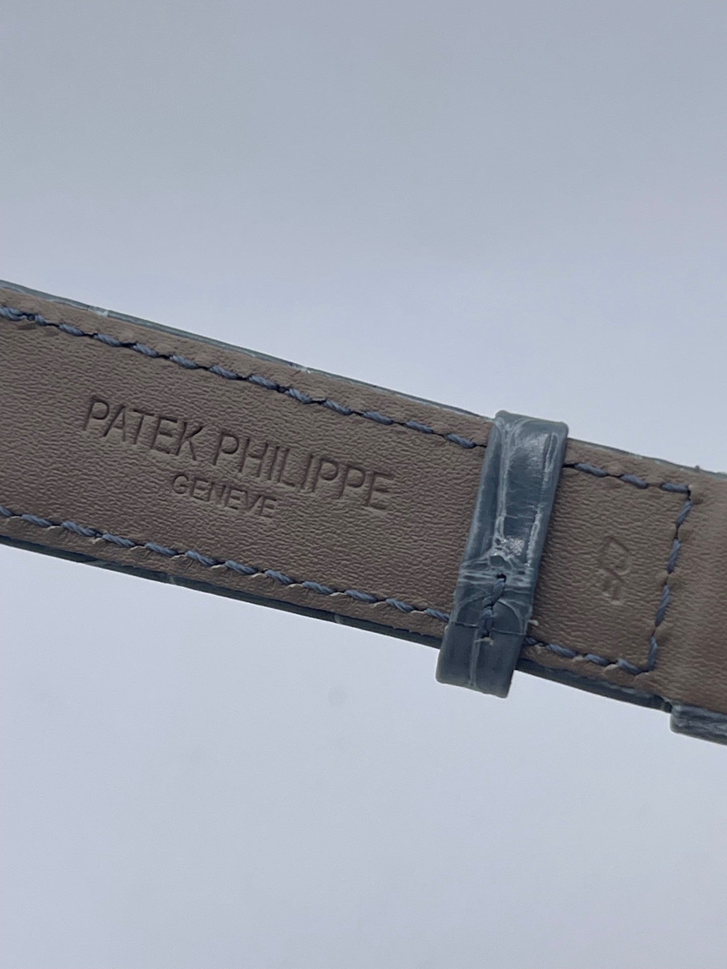 Patek Philippe Nautilus lady grey alligator strap 21/14mm
